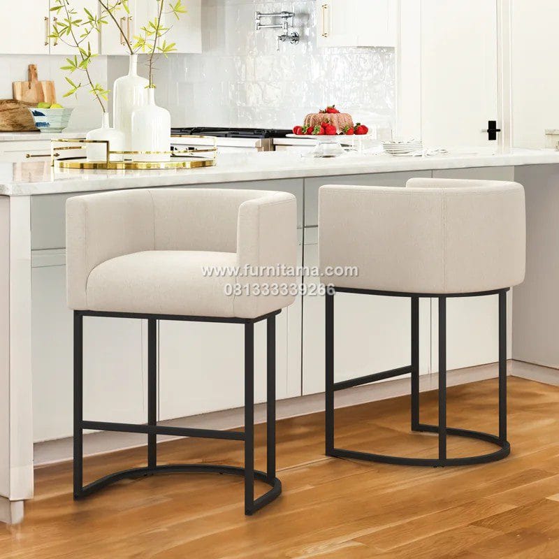Kursi Mini Bar Besi Desain Modern