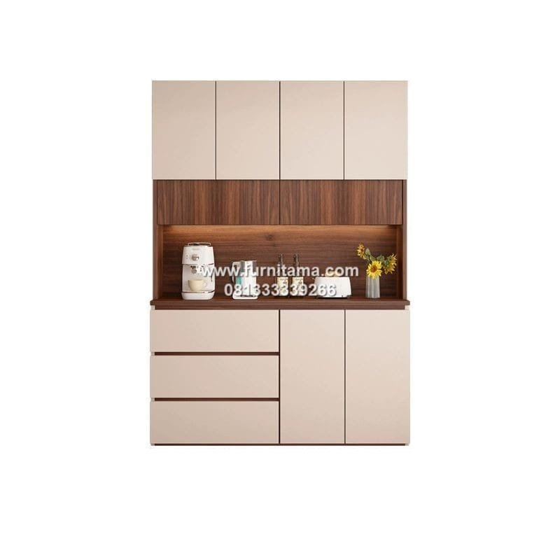 Lemari Dapur Minimalis Modern Dengan Penyimpanan