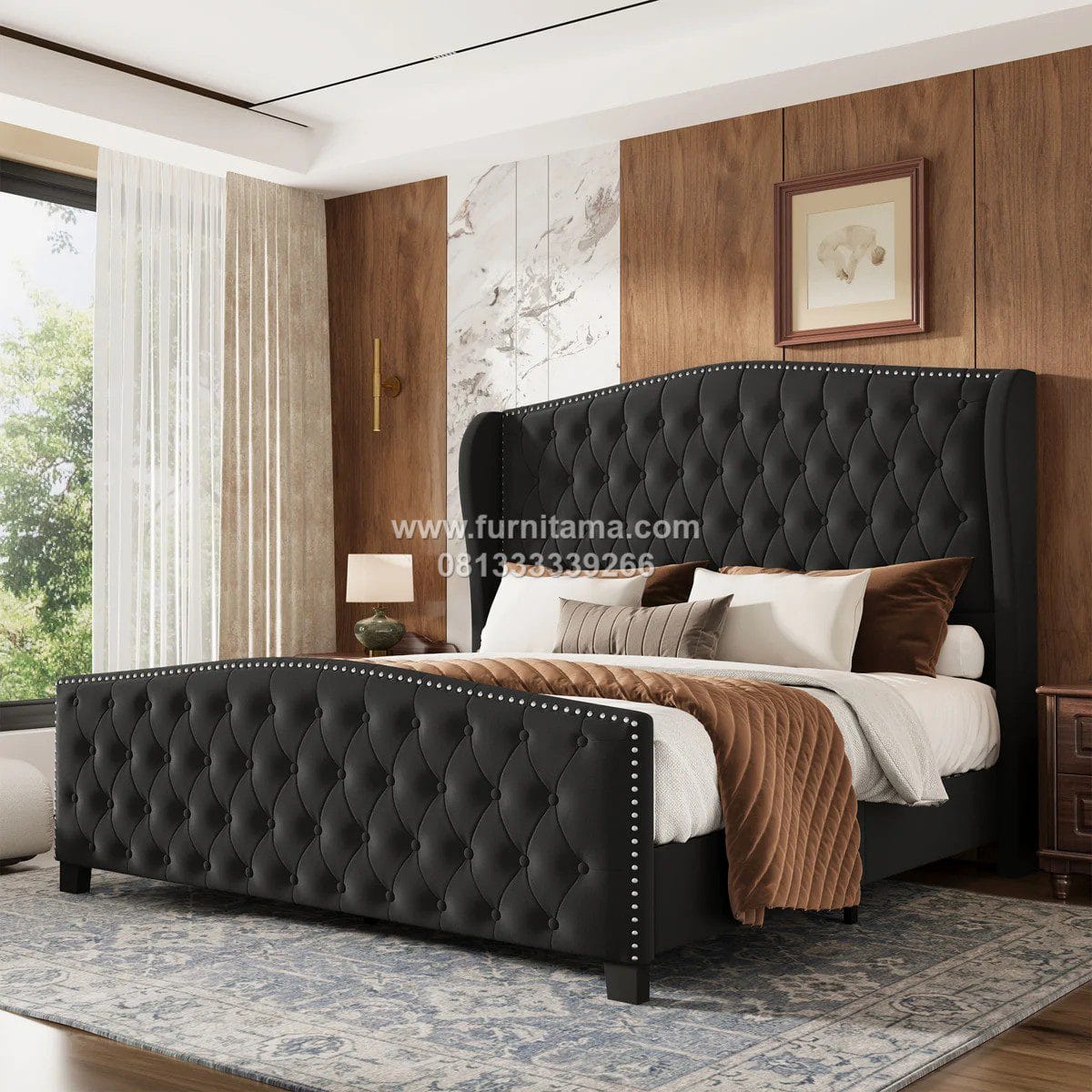 Ranjang Mewah Detail Elegan Sentuhan Kemewahan