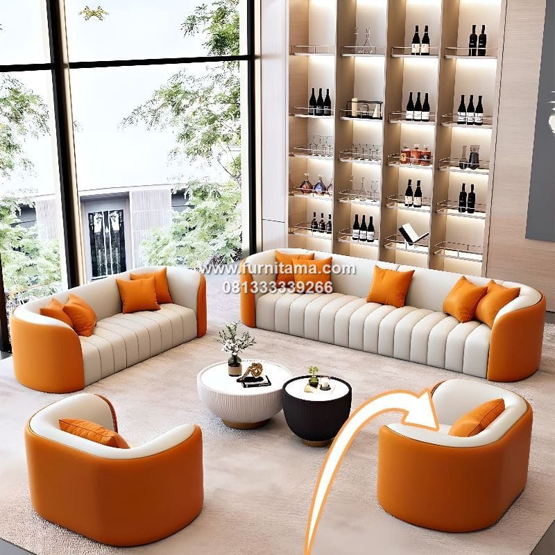 Sofa Ruang Tamu Scandinavian Busa High Density Premium
