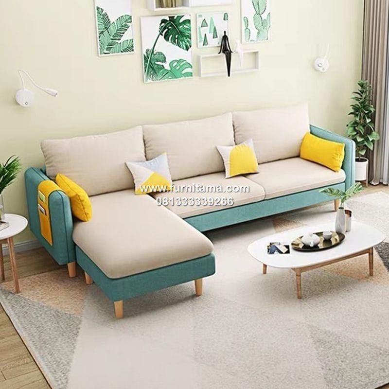 Sofa Sudut Untuk Ruang Tamu Kecil Minimalis Modern