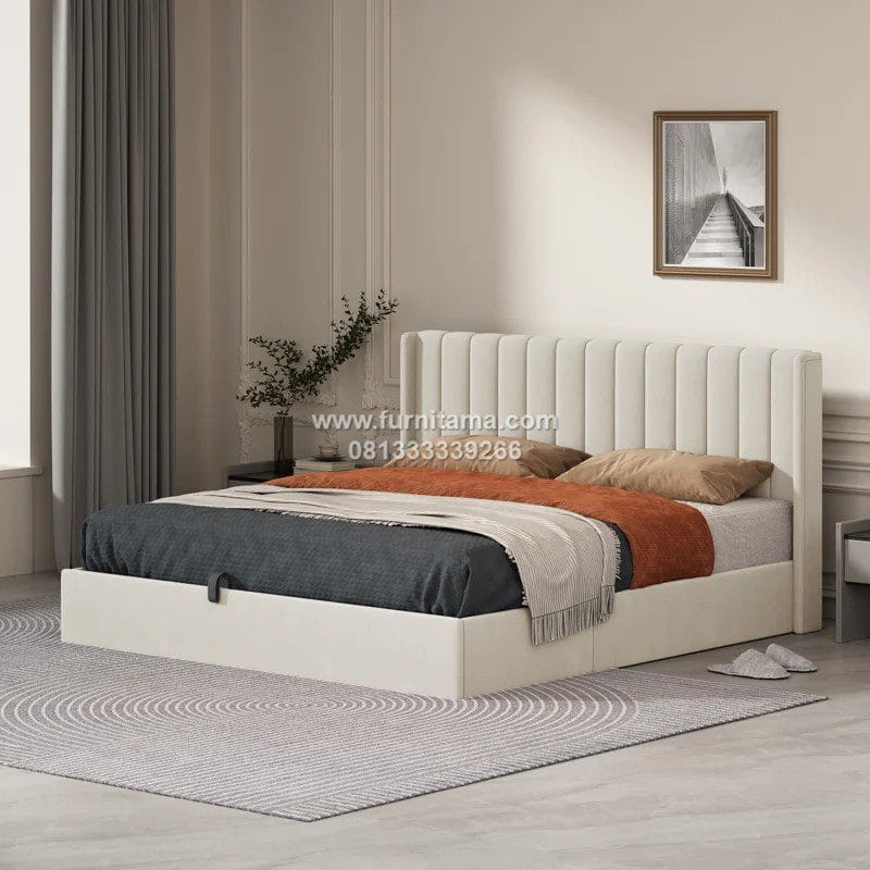 Tempat Tidur Modern Minimalis Headboard Busa